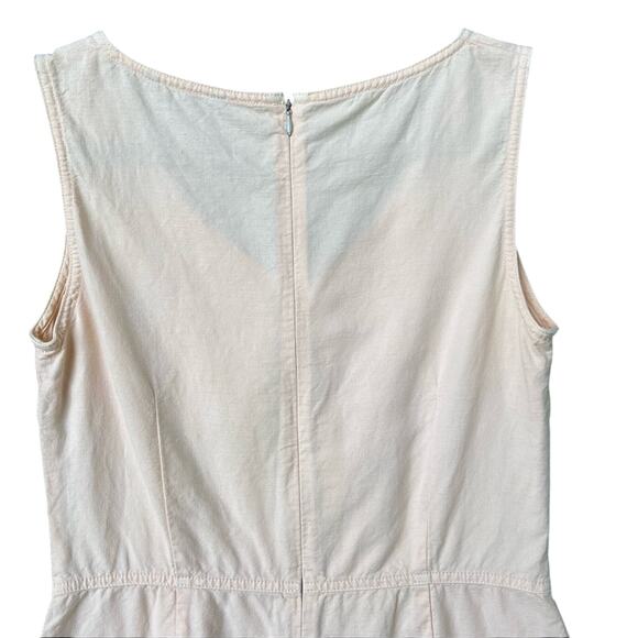 Mat De Misaine Womens Size 40 (Large) V Neck Back Zip Sleeveless A Line Dress - Picture 4 of 6